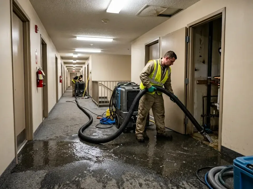 multi-unit-apartment-hallway-f-005 — frequently asked questions, Emergency Burst Pipe Water Extraction & Removal in Blacksto…